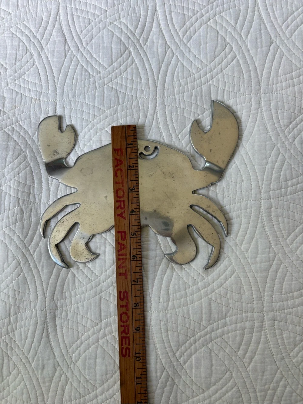 Coastal Crab Rustic Aluminum Trivet